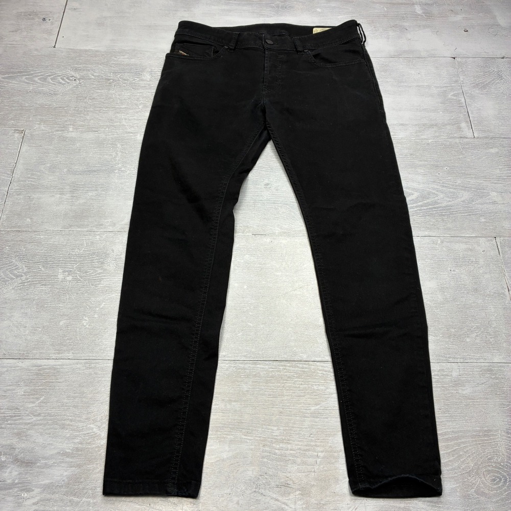 Diesel Sleenker Slim-Skinny Jeans Mens 29x28 Black 069EI Stretch Denim Pants